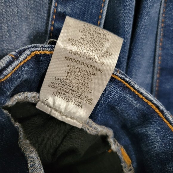 Black Label Medium Wash High Rise Button Fly Flare Jeans Women's Medium 1085 - Picture 5 of 7